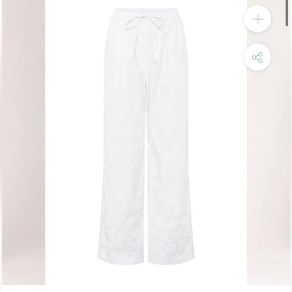 emma mulholland On Holiday Resort Long Pants Happy Hibiscus White/white Size M - Picture 5 of 16